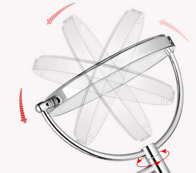 Folding LED Makeup Mirror with Light for Hotel or Travel Use