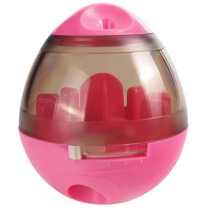 Happy Leaking Food Pet Supplies: pink dog food leaking device for playful feeding, 100mm size, fun pet enriching toy.