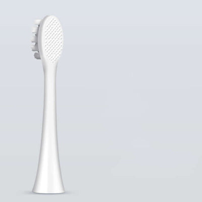 Replacement brush head for electric toothbrush, designed for optimal cleaning and oral care.