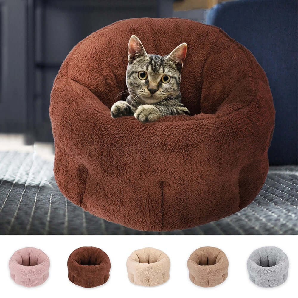 Warm Washable Pet House and Calming Bed for Dogs and Cats – Soft Cotton Lint Sofa for Small to Large Pets
