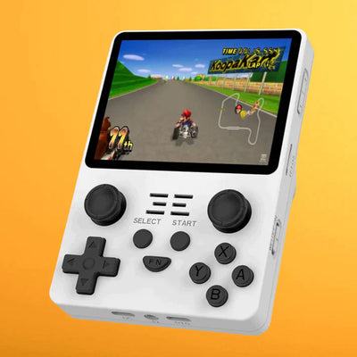 Arcade console featuring a screen with gameplay, ideal for on-the-go entertainment and easy to use.