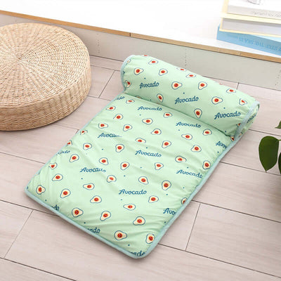 This is a cooling mat or blanket designed for pets, primarily dogs and cats.