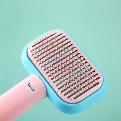 Pet Hair Brush for Cats and Dogs with Stainless Steel Teeth