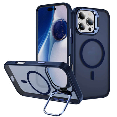 Magnetic Phone Case with Built-in Lens Bracket and Kickstand Feature
