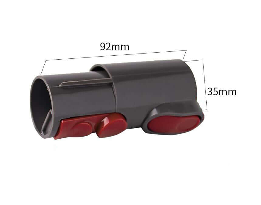 Pet grooming vacuum attachment measuring 92mm by 35mm, designed for efficient hair removal during grooming.