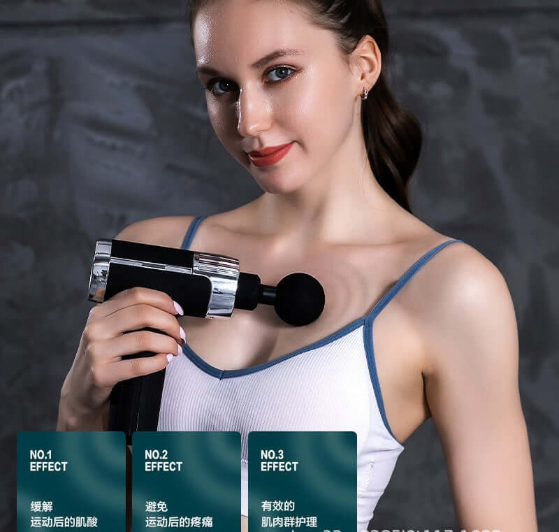 Mini Electric Fascia Massage Gun for Muscle Relaxation and Physiotherapy