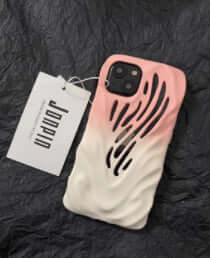 Titanium Gray Wind Hollowed Out Phone Case Compatible with iPhone 14/13