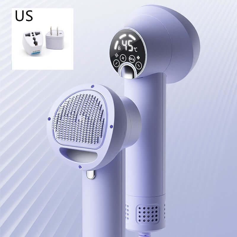 Smart Pet Hair Dryer for Dogs and Cats with Blow and Comb Function