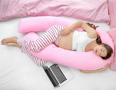 Woman peacefully sleeping with a Sleep Therapy Pillow, promoting comfort and support for better rest.