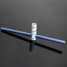 Blue pinball pen with a white pin and a sleek design, perfect for fun and preventing boredom in class.