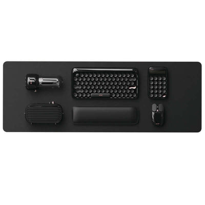 Wireless Retro Bluetooth Mechanical Keyboard and Mouse Set with Black Gold Textured Design