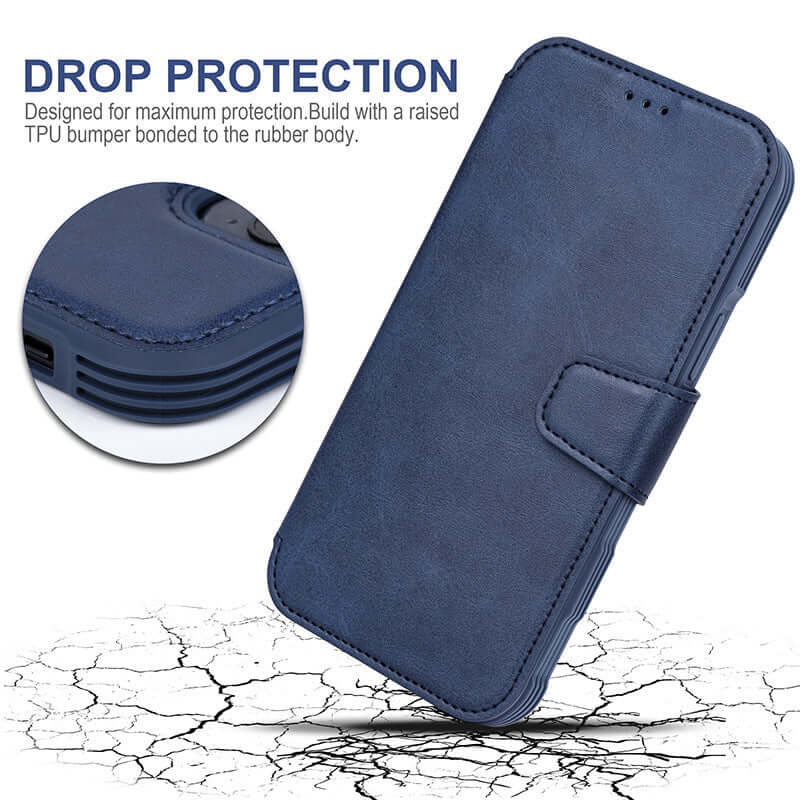 Magnetic Flip Phone Case with Card Holder and Holster Design