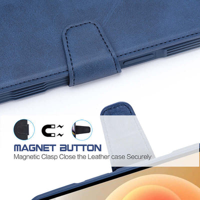 Magnetic Flip Phone Case with Card Holder and Holster Design