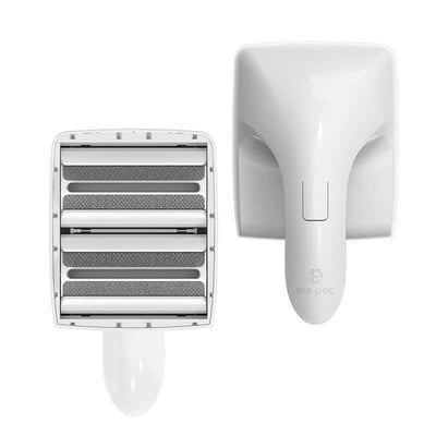 White sticky hair remover for cats, effective pet care tool, ABS material, designed for easy cleaning and beauty uses.