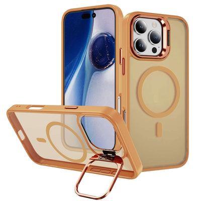 Magnetic Phone Case with Built-in Lens Bracket and Kickstand Feature