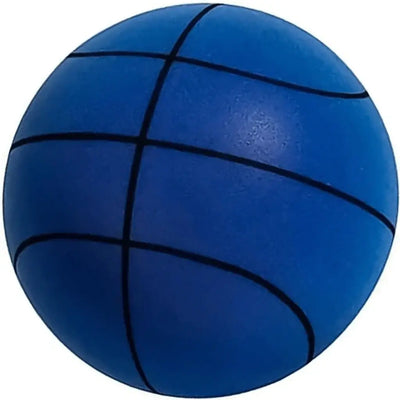 Blue Silent Basketball with noise-canceling technology for quiet practice and training.