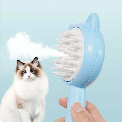 Hair Cleaning Brush With Mist Multifunctional Cat Grooming Brush Rechargeable Self Cleaning Slicker Brush