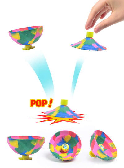 Colorful Fidget Bouncer toy in action, showcasing its fun popping feature for endless entertainment.