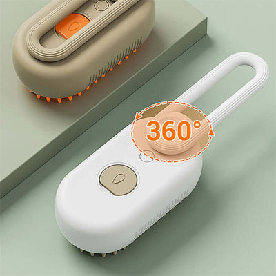 3-in-1 Electric Steam Pet Brush for Cats and Dogs