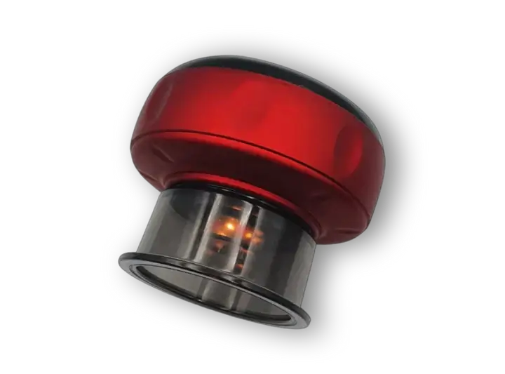 SmartCup dynamic-cupping therapy device with red light and heat therapy for muscle relief.
